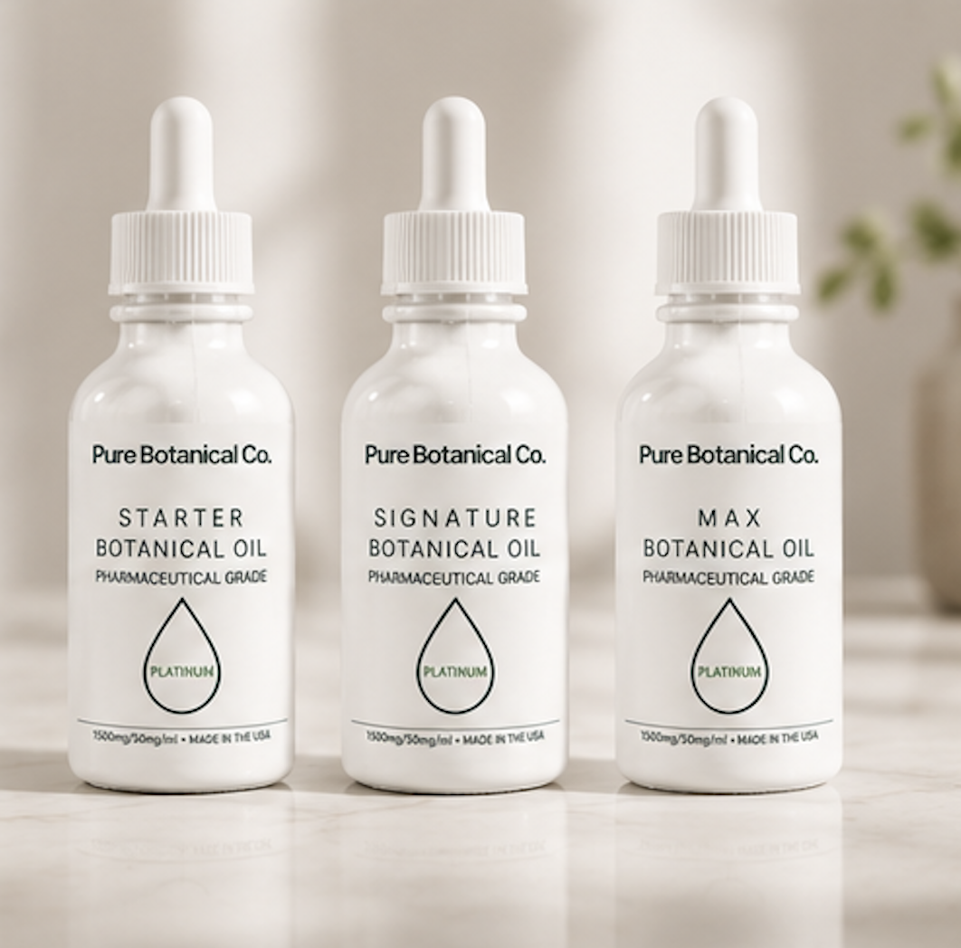Pure Botanical Co Starter Trio — three bottles